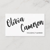 写真モダンとQrコード付き名刺 名刺 (正面)