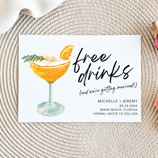 写真モダンのおもしろい結婚式の日付の保存 セーブザデート