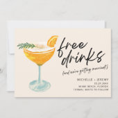 写真モダンのおもしろい結婚式の日付の保存 セーブザデート (正面)