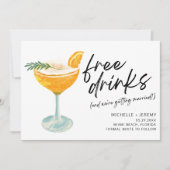 写真モダンのおもしろい結婚式の日付の保存 セーブザデート (正面)