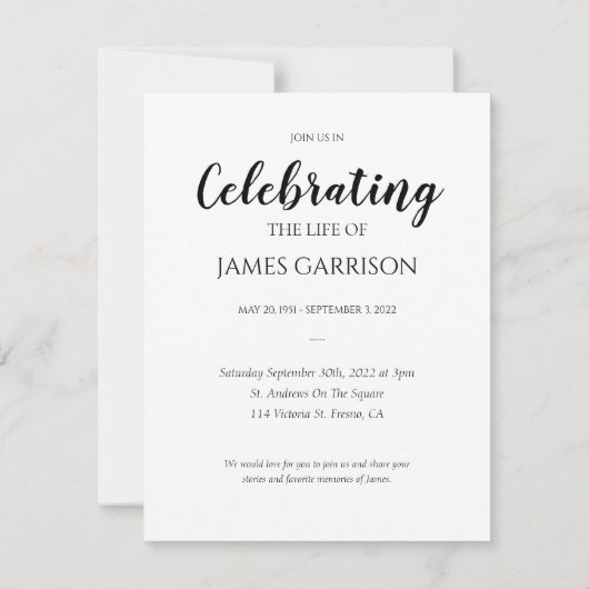 写真モダンのお祝い (裏面)