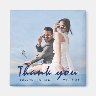 写真モダンのお結婚願い マグネット