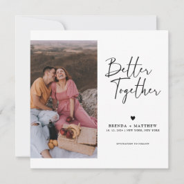 写真モダンのウェディングの日付を保存