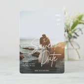 写真モダンのウェディングの日付を保存 (スタンド正面)