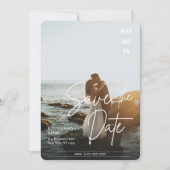 写真モダンのウェディングの日付を保存 (正面)