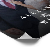 写真モダンのエレガントに結婚は ポスター (角)