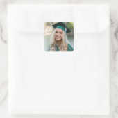 写真モダンのエレガント卒業 スクエアシール (バッグ)