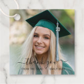 写真モダンのエレガント卒業 フェイバータグ (正面)