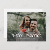 写真モダンのエロ結婚したペ結婚ン 案内ポストカード (正面/裏面)