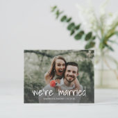 写真モダンのエロ結婚したペ結婚ン 案内ポストカード (スタンド正面)