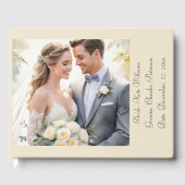 写真モダンのカスタムQrコード ゲストブック (正面)