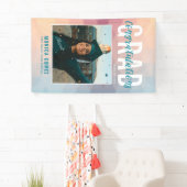 写真モダンのカラフル卒業パーティー 横断幕 (インサイチュ)