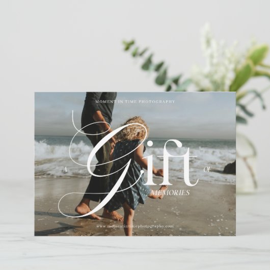 写真モダンのギフト券 (スタンド正面)