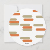 写真モダンのクリスマスをブロックパーソナライズされたする シーズンカード (裏面)