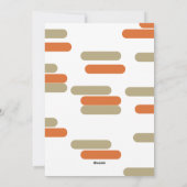 写真モダンのクリスマスをブロックパーソナライズされたする シーズンカード (裏面)