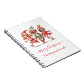 写真モダンのクリスマス小妖精や小人 ノートブック (右側)