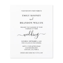 写真モダンのシンプル予算結婚式招待状