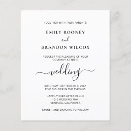 写真モダンのシンプル予算結婚式招待状