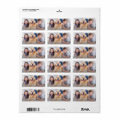 写真モダンのパーソナライズされた差出人住所 ラベル (フルシート)