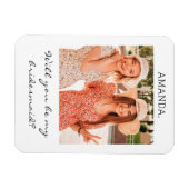 写真モダンのパーソナライズされた花嫁の提案 マグネット (横)