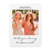 写真モダンのパーソナライズされた花嫁の提案 マグネット (縦)