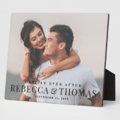 写真モダンのプラッ結婚クのタイプ フォトプラーク (側面)