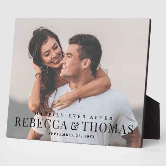 写真モダンのプラッ結婚クのタイプ フォトプラーク (側面)