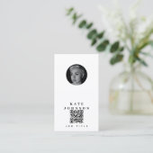 写真モダンのミニマルシンプル写真 名刺 (スタンド正面)