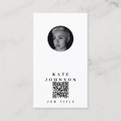 写真モダンのミニマルシンプル写真 名刺 (正面)