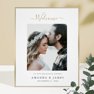 写真モダンのリハ結婚ーサルディナーへようこそ ポスター