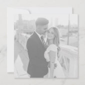 写真モダンのリハ結婚ーサルディナー招待状 招待状 (裏面)