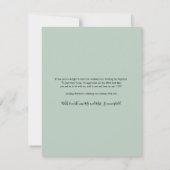 写真モダンの写結婚真ありがとう ノートカード (裏面)