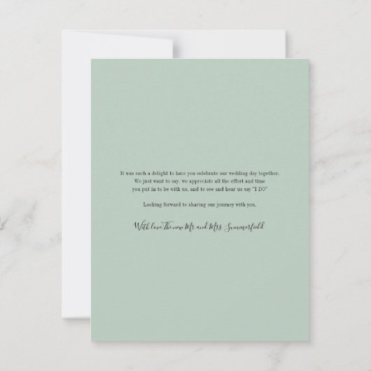 写真モダンの写結婚真ありがとう ノートカード