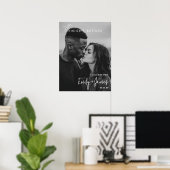 写真モダンの前夜婚約歓迎 ポスター (ホームオフィス)