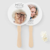 写真モダンの前後のメモリアル ハンドファン (正面&裏面)