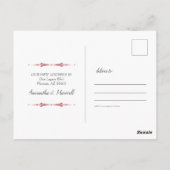 写真モダンの動く告知クリスマス ポストカード (裏面)