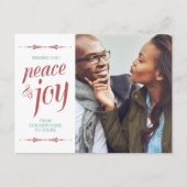 写真モダンの動く告知クリスマス ポストカード (正面)