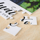 写真モダンの卒業スクリプト ジグソーパズル (側面)