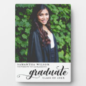 写真モダンの卒業スクリプト フォトプラーク (正面)