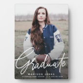 写真モダンの卒業スクリプト フォトプラーク (正面)