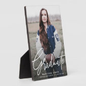 写真モダンの卒業スクリプト フォトプラーク (側面)