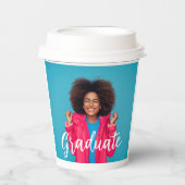 写真モダンの卒業スクリプト 紙コップ (正面)