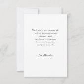 写真モダンの卒業式 サンキューカード (裏面)