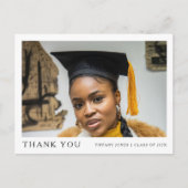 写真モダンの卒業式 ポストカード (正面)