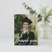 写真モダンの卒業式 ポストカード (スタンド正面)