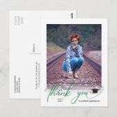 写真モダンの卒業式 ポストカード (正面/裏面)