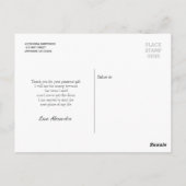 写真モダンの卒業式 ポストカード (裏面)