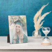 写真モダンの卒業祝いの台本 フォトプラーク (側面)