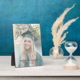 写真モダンの卒業祝いの台本 フォトプラーク