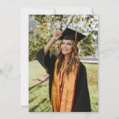 写真モダンの卒業記念パーティー 招待状 (裏面)